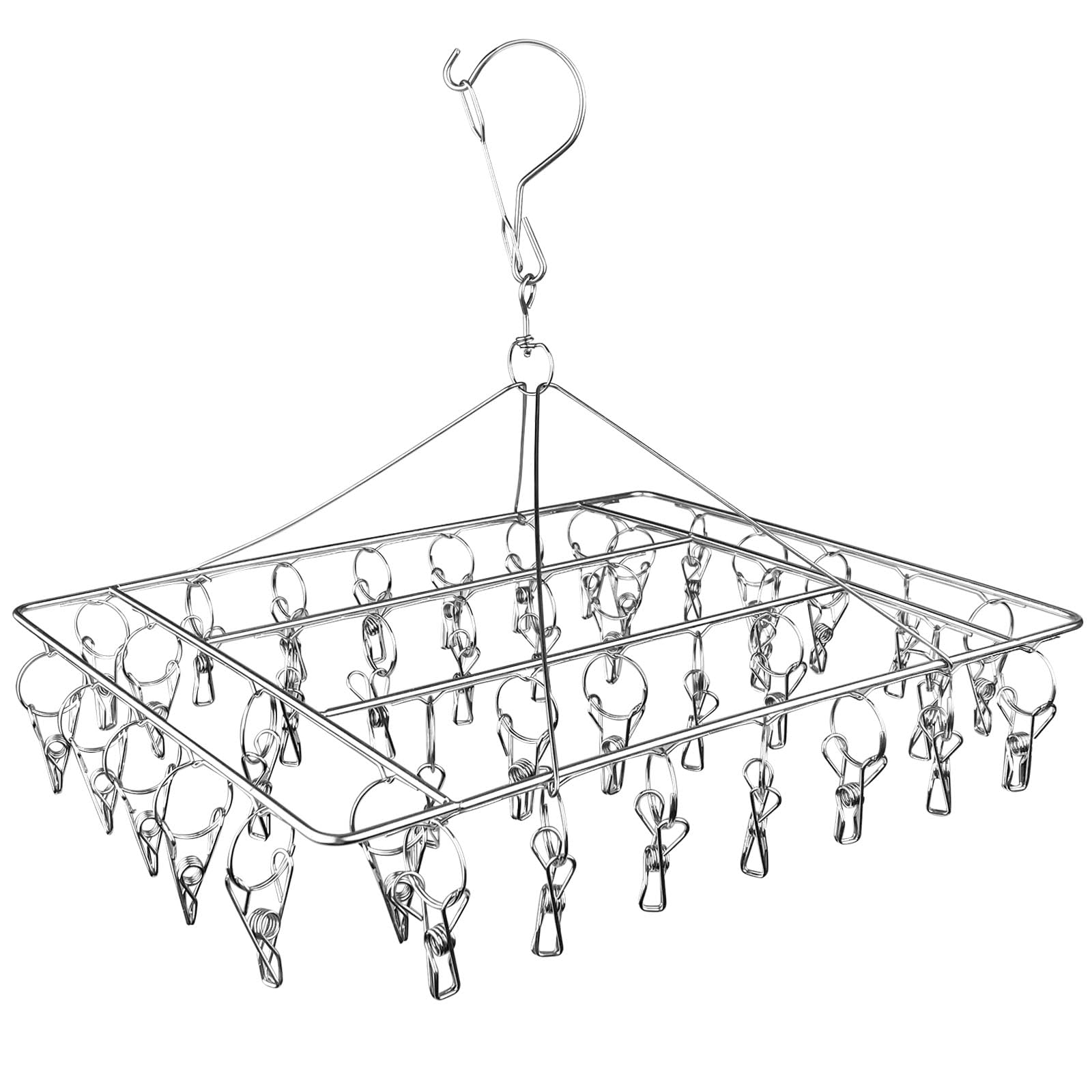 Chiluxendo Camping Clothes Airer, Socks Holder Hanger for Clothes Airer, Sock Hanger, Small Sock Dryer, Hanging for Hanging Drying, Sock Clips for Washing Machine and Dryer-image-37