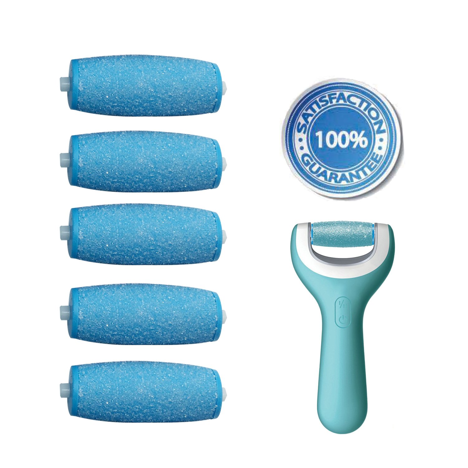 5 Pack Extra Coarse Pedicure Rollers Amope Wet Dry Compatible Amope Refill Compatible with Amope Pedi Perfect Wet Dry Foot File