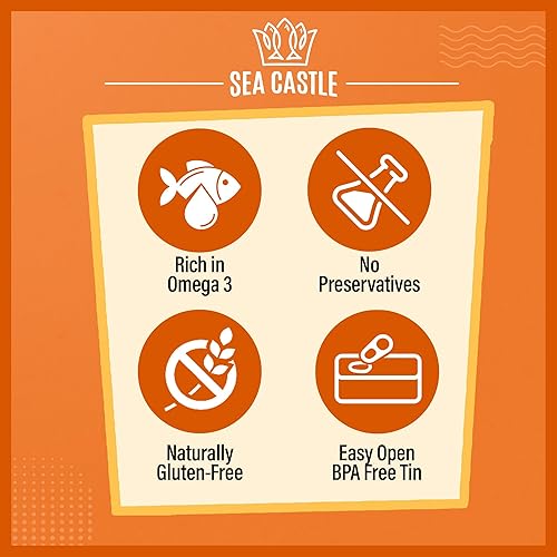 Miniatura 7 de Sea Castle Sardinas en aceite de oliva puro, 4.4oz (paquete de 12)
