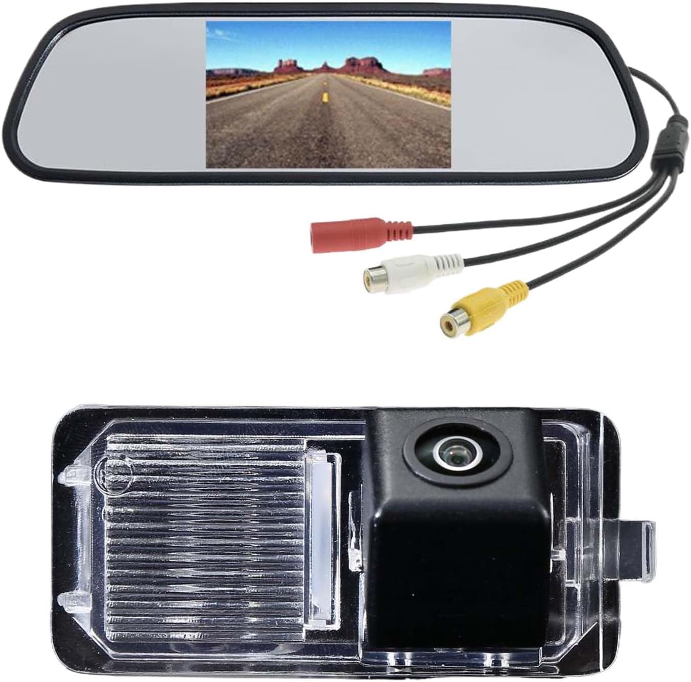 4.3 Inch Reversing Monitor Waterproof Rear View Camera Replacement for Skoda Citigo E VW UP! E-up! Seat MII/e-Mi Seat lbiza IV 4 Sportcoupe 6J 6J1 6J5 6P1 6P5