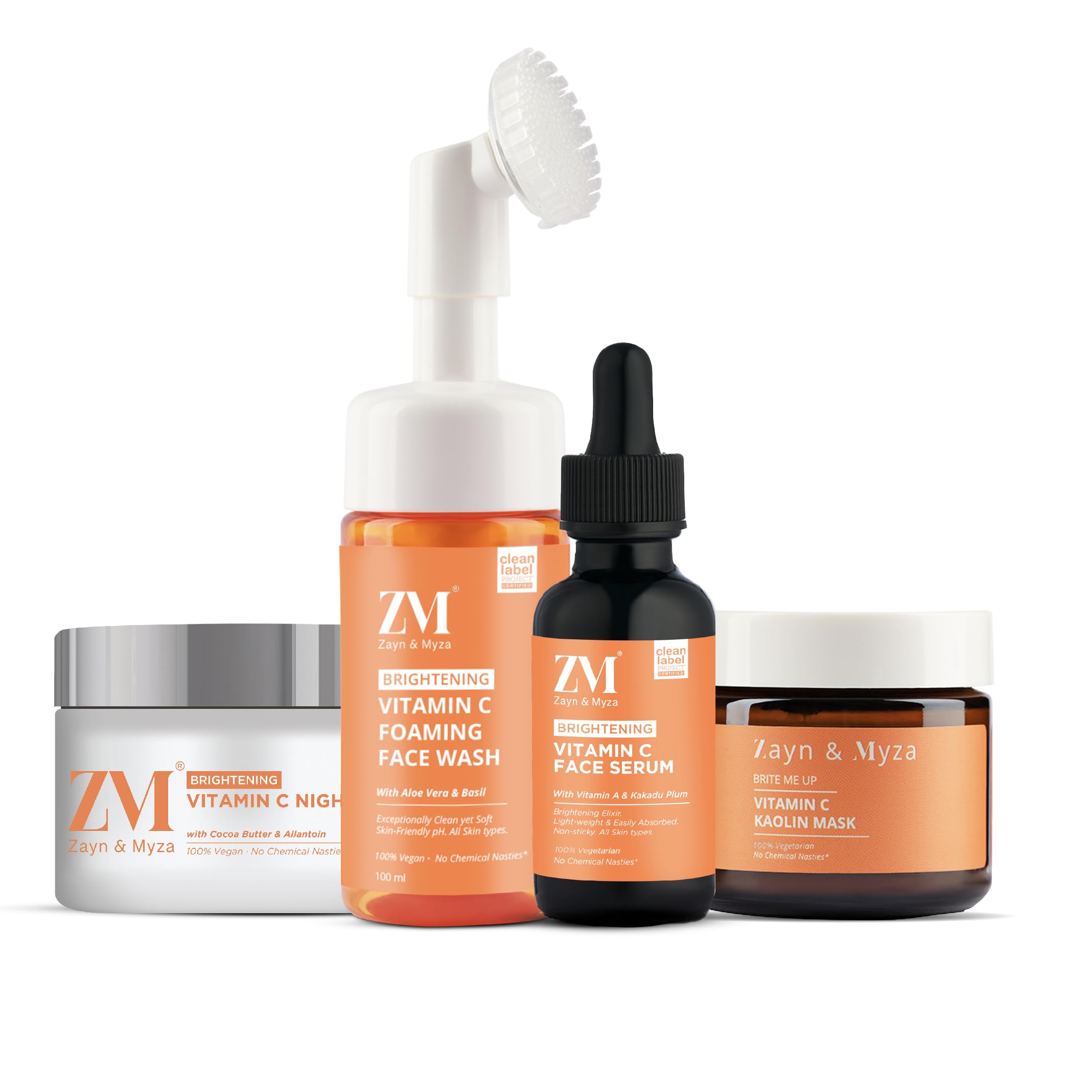 ☆　ZMZ様│クリーム３ &ローション３＋、ソープ３、エマルジョン４ ZM Zayn & Myza Vitamin C Skin Care Combo Foam Cleanser, 100ml +
