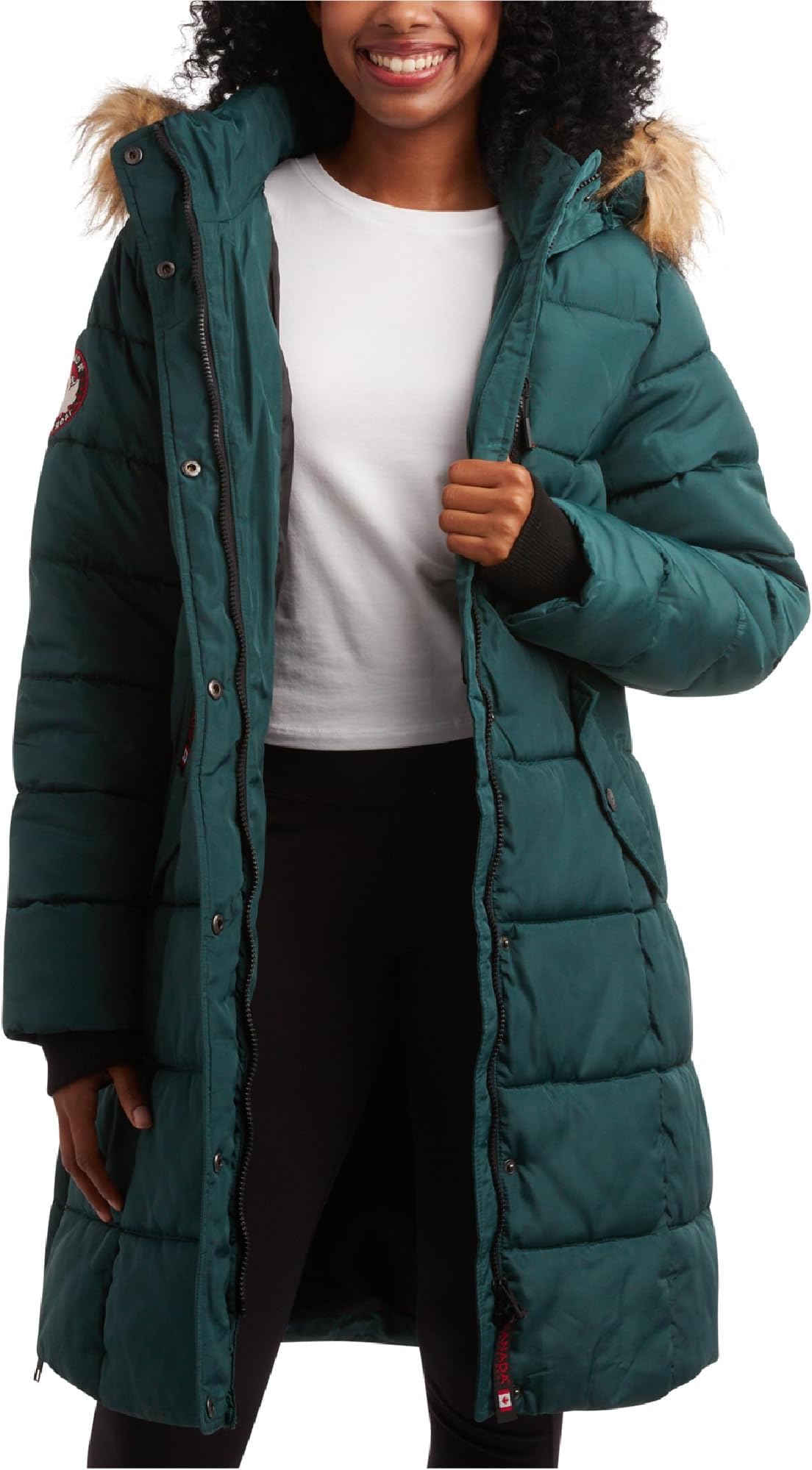 CANADA WEATHER GEAR Women's Winter Jacket - Heavyweight Long Length Bubble Puffer Parka (S-3X)