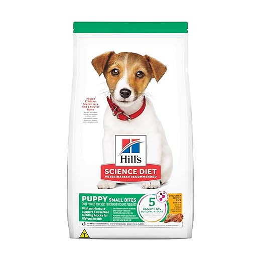 Ração Hill's Science Diet Pedaços Pequenos para Cães Filhotes Sabor Frango 2.04kg