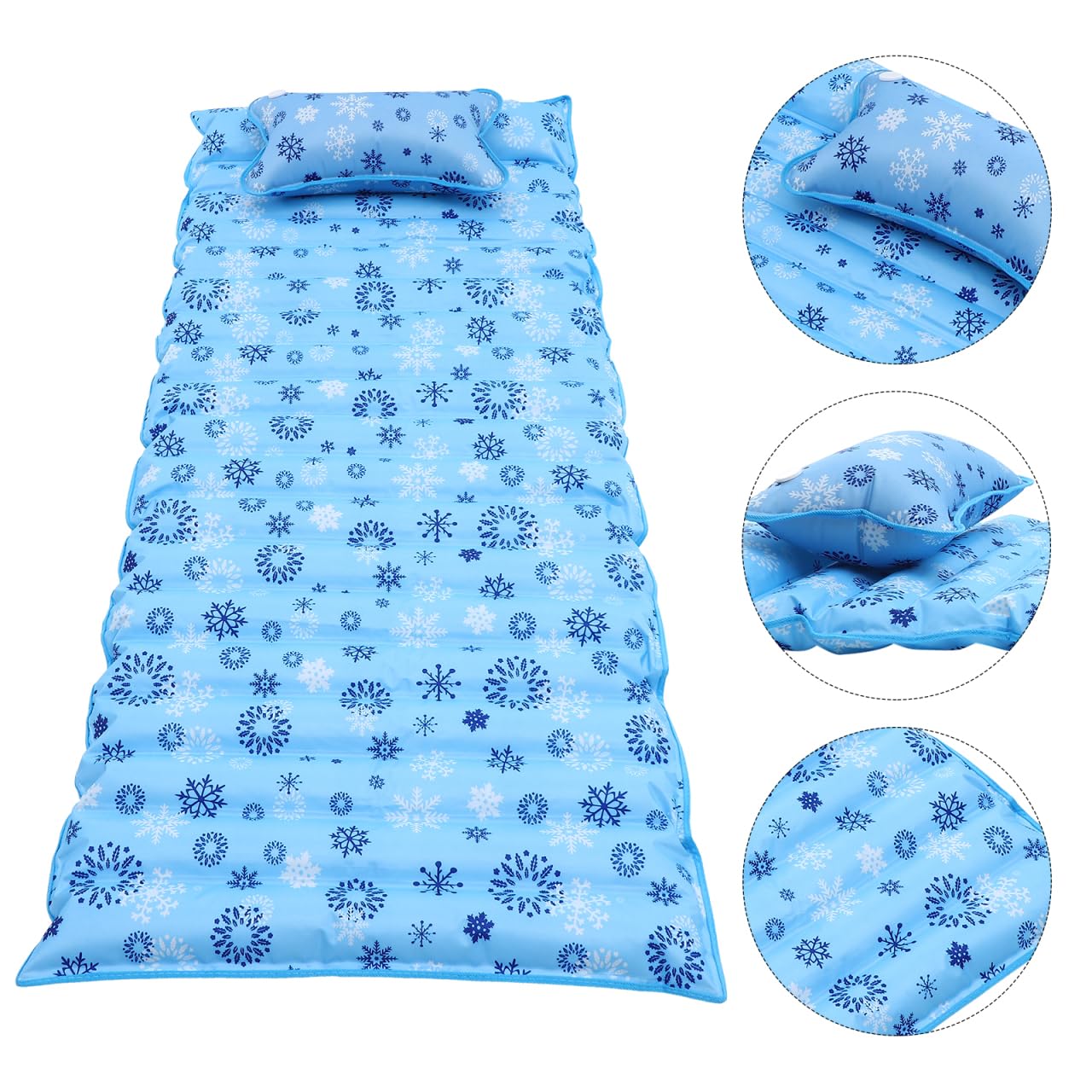 Amosfun Sommer Wassermatratze Water Pad aus Umweltfreundlichem PVC mit Starker Belastbarkeit als Wasserinjektionsbett zur Kühlung für Erwachsene und Senioren