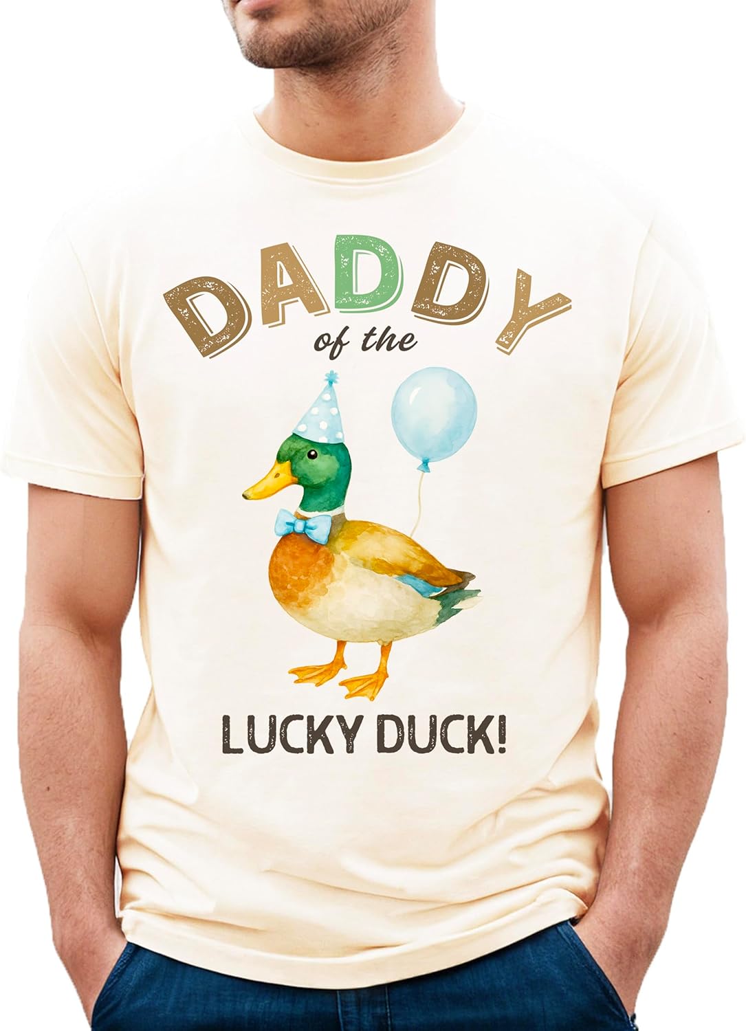 One Lucky Duck Matching Family Birthday Shirt for Boys & Girls, Mommy, Daddy, Bro, Sis -Sold Individually