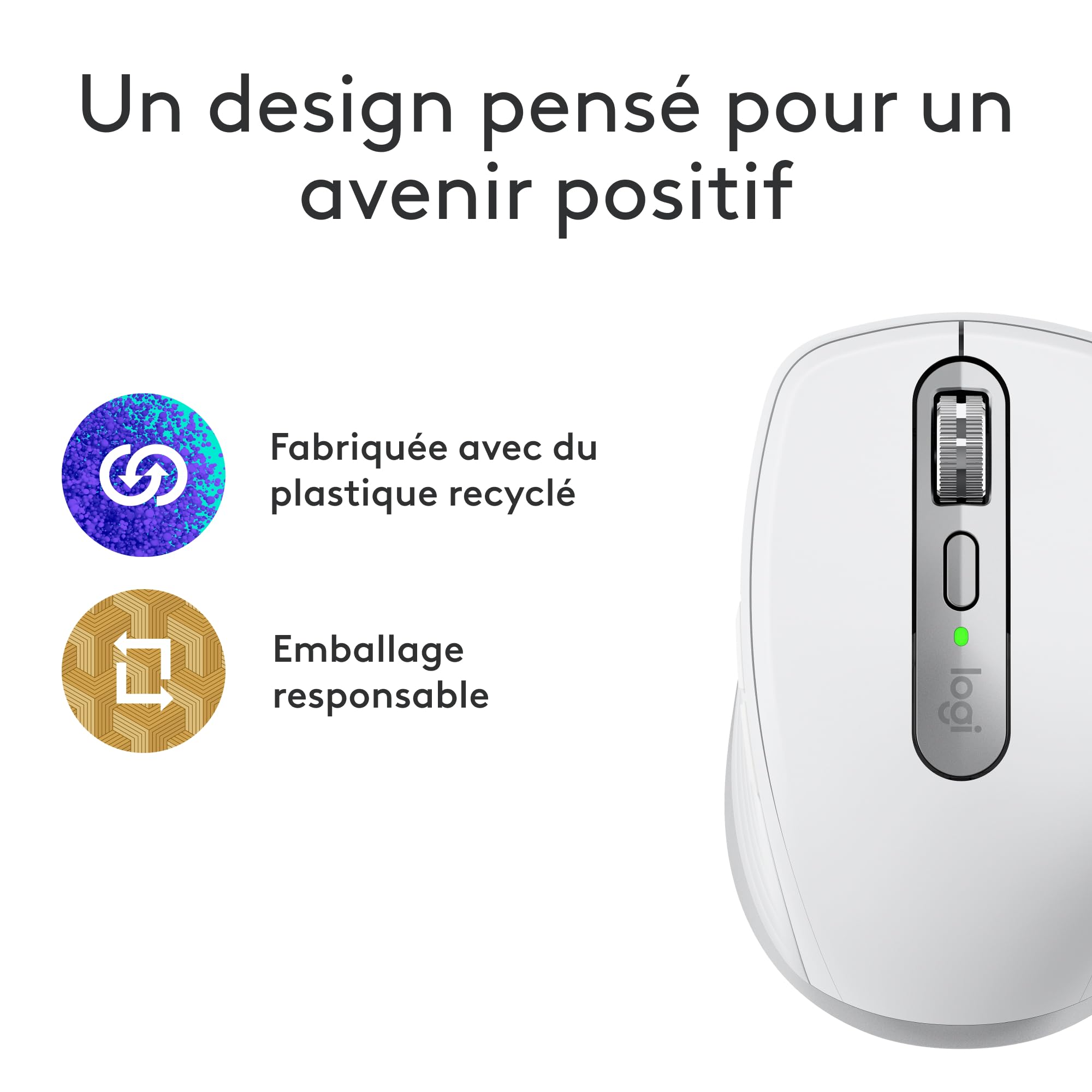 Logitech MX Anywhere 3S for Mac, souris Bluetooth compacte sans fil,
