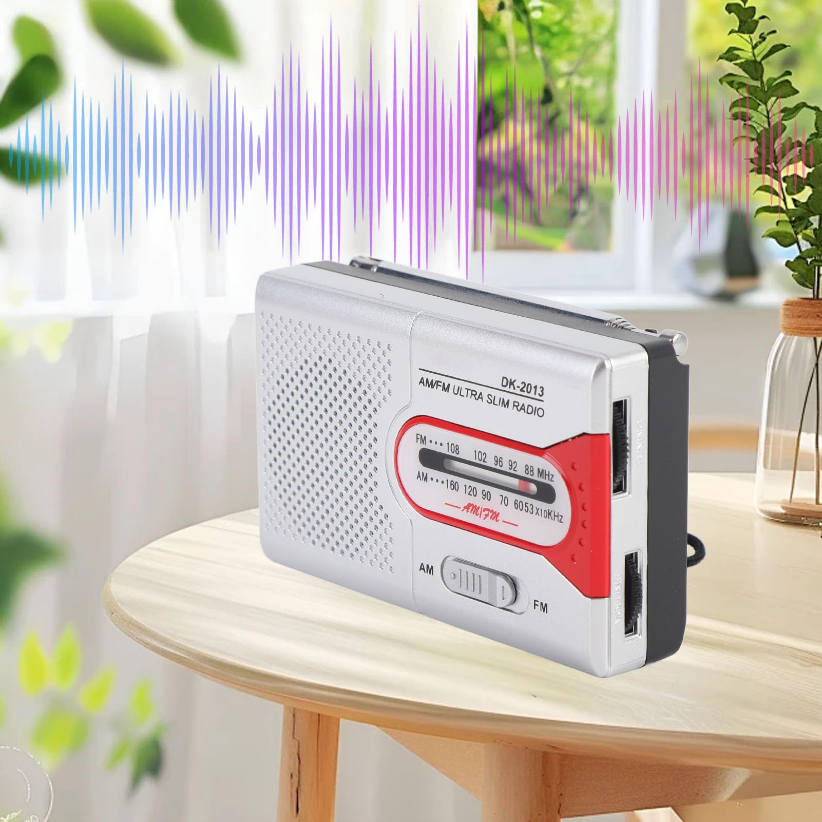 Homicial AM/FM Pocket Transistor Radio With Earphone Socket, Battery