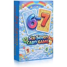 Six Seven Math Card Game Card Version Fast Equation Game Make 6 or 7 Addition Subtraction Multiplication Division Includes Instruction Book Family Game Night Classroom STEM Travel Game 2 to 6 Players