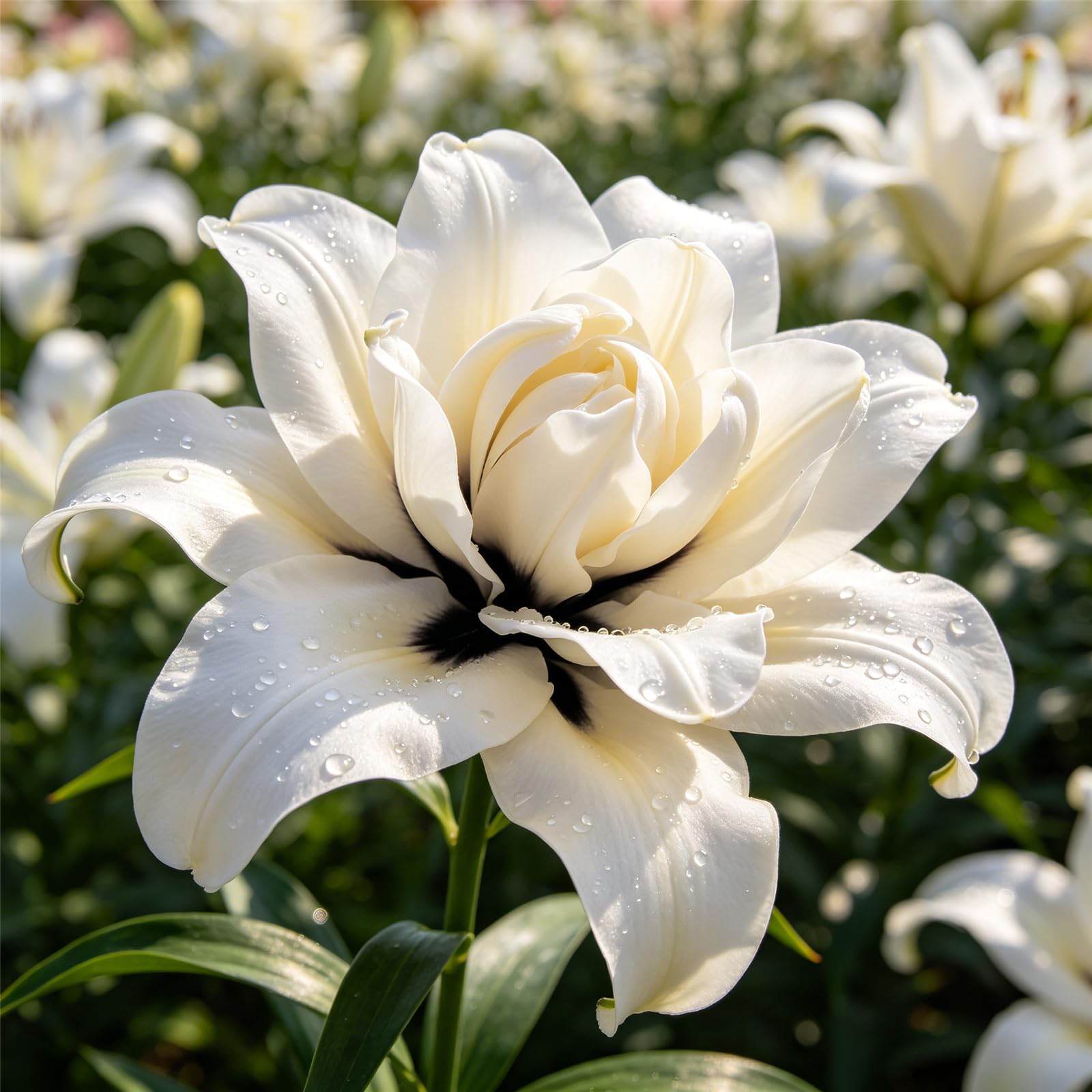 Dauerwüchsig Winterfest Lilien/Einfach zu pflegen/Attraktive Gartenverzierung/Außenbepflanzung bestens geeigne-8Rhizome-C