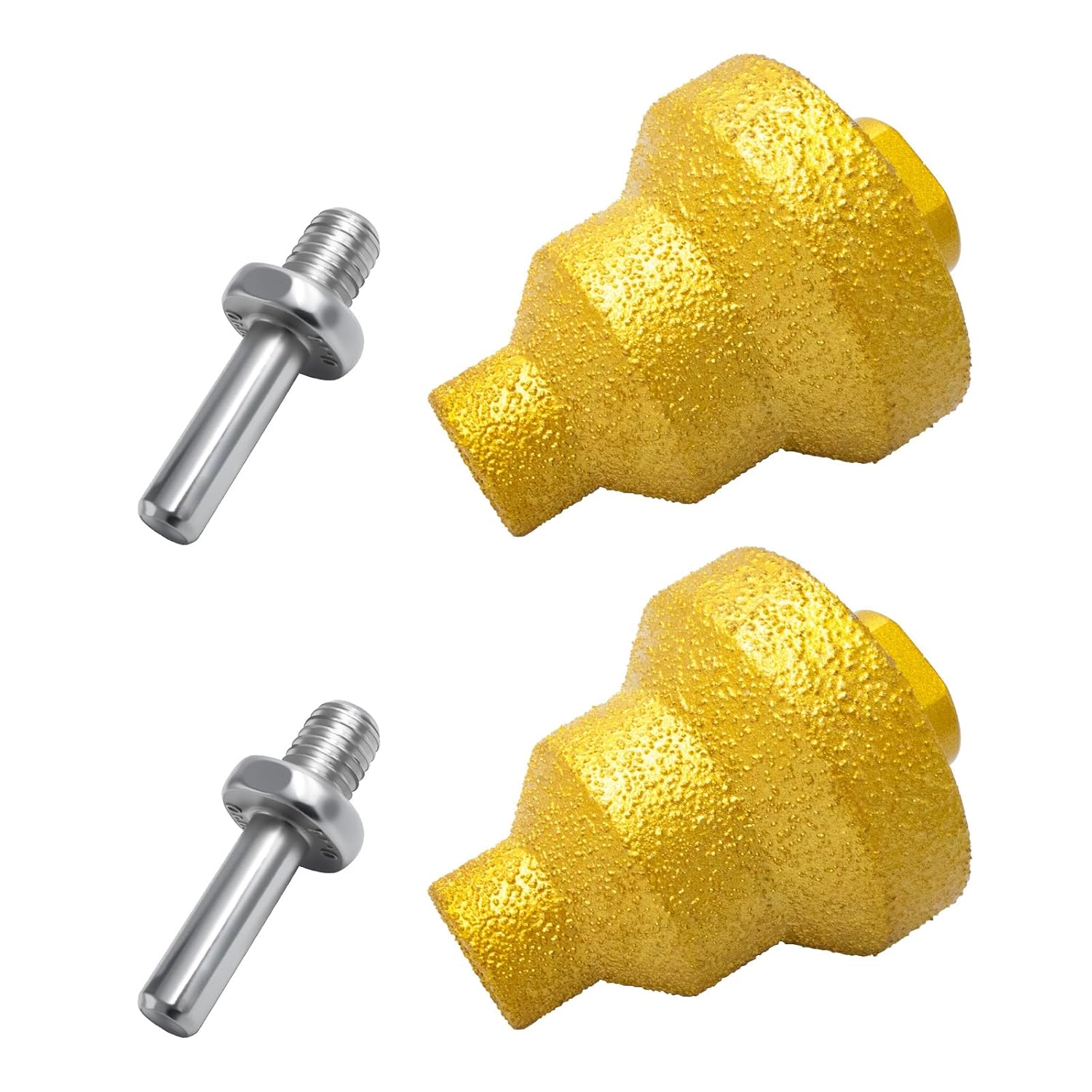 (2Pcs) Diamond Step Hole Opener 20mm 35mm 50mm - M10 Thread Drill Bit for Marble, Granite, Tile & Concrete Drilling