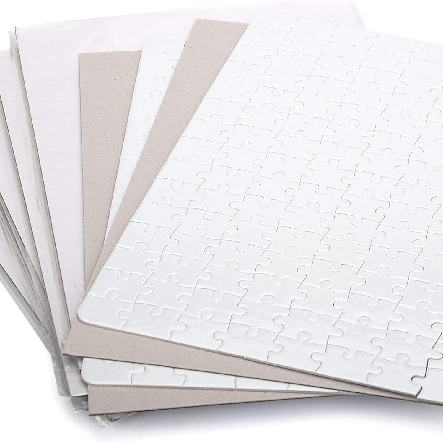 14 Sets 4200 Pieces Blank Sublimation A3 Jigsaw Puzzle Bulk, 15 x 11 Inch DIY Thermal Transfer Puzzle, Heat Press Blank Puzzle for Sublimation