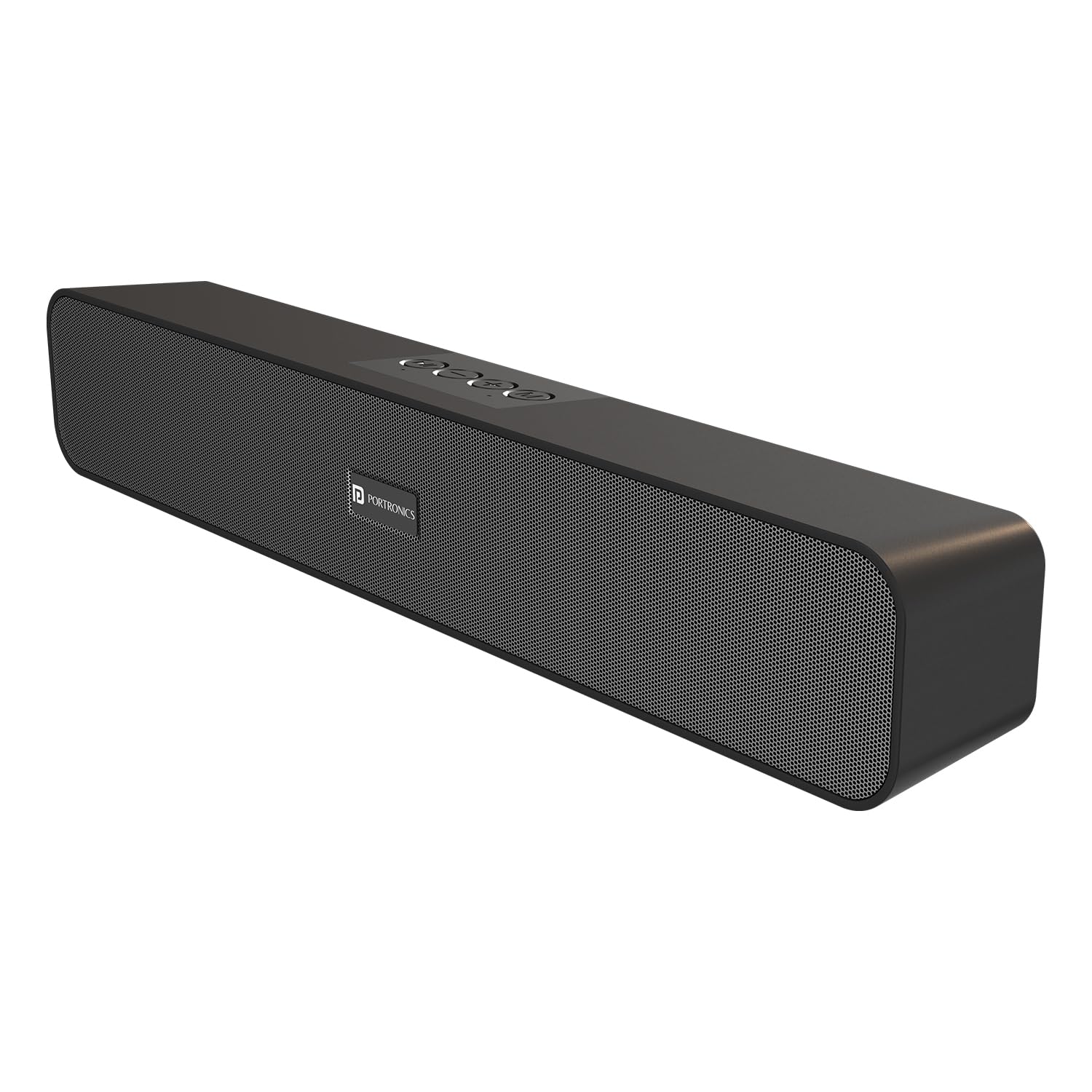 Decibel 24 | 10W Bluetooth Soundbar Speaker with in Built Mic, HD Sound, Bluetooth 5.3v/USB/TF Card/Aux in, Soundbar for Phone/Laptop/Tablets, Type C Fast Charging (Black)