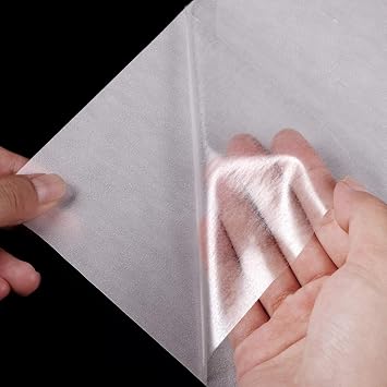 10 Packs (12 x 16) in Double Sided Iron On Adhesive Film,Heavy Weight Double-Sided Press-on Patch Heat Melt Fabric Glue Sheet Permanent Fusible Adhesive Sheets,for Crafts, Bags, Home Decoration.
