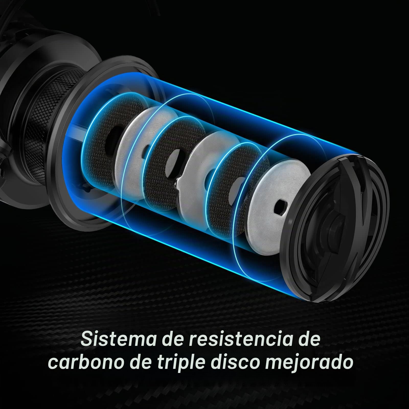 Piscifun Carbon X II - Carretes giratorios, Ligero de 155 Gramos, Rotor de Marco de Carbono Mejorado, Arrastre máximo de 10 Kilos, BB blindado 10+1, 6.2:1/5.2:1, Suave y Potente Carrete de Pescar