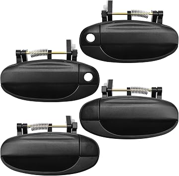 Exterior Door Handles Compatible with Chevy Aveo 2004-2008 Aveo5 2009-2011 Replace 96541632 1311174, 4 Pcs Driver and Passenger Side