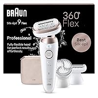 Braun Silk-épil 9 Flex Epilatore Elettrico Donna Con Testina Flessibile a 360° Per