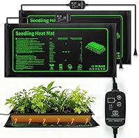 Vista 9 de Paquete de 2 alfombrillas térmicas de grafeno para bandejas de plántulas 1020, almohadillas térmicas impermeables de 20 W para germinación