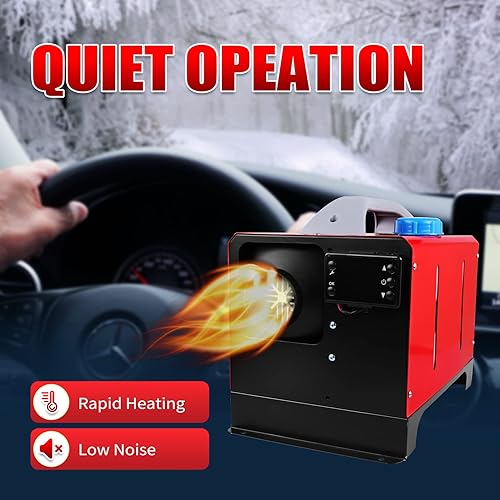 Miniatura 6 de Calentador de aire diesel de 12 V 8000 W, calentador de estacionamiento todo en uno, con control remotomonitor LCD para camiones, barcos, autobuses,