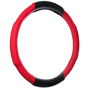 Luxurious PU Leather Steering Wheel Cover - 3D Comfort, No Inner Ring, Car Accessories, Pink