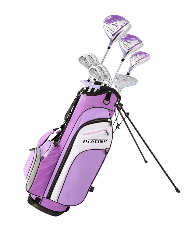 Precise M3 Ladies Complete Right Handed Golf Club Set Complete Regular Petite Womens Golf Clubs Set with 3