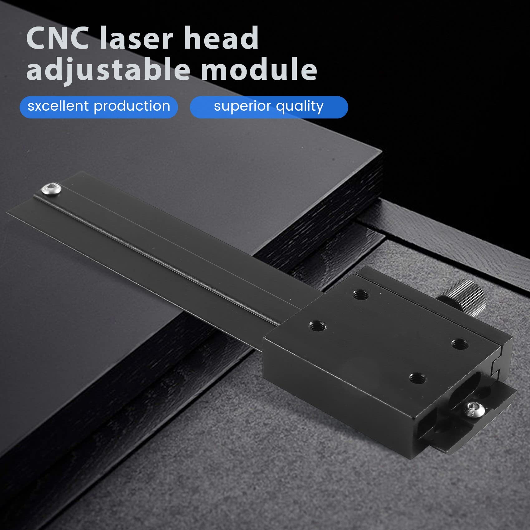 Cadre de montage de module réglable Tête laser pour tête laser Pièces de machine Noir