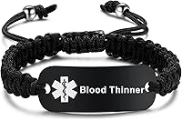 Vista 17 de Pulseras de alerta médica para mujeres y hombres Pulsera de identificación médica para hombres Pulsera de alerta médica para diabetes T1D T2D