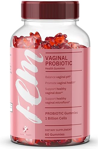 FEM Gomitas probióticas vaginales para mujeres, promueve el equilibrio del pH, el olor vaginal saludable y la salud del tracto urinario