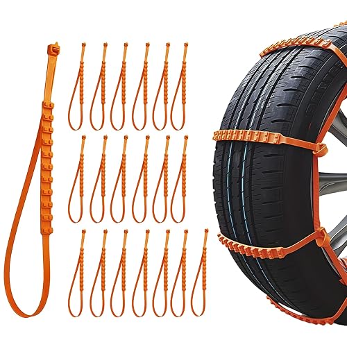 AMZAUTO 20PCS Anti-Slip Snow Tire Chains product photo (Winter Traction) — ScooterReviewPro review