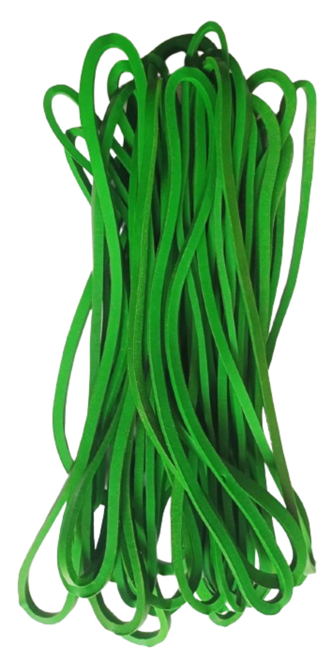 IMPRINT Large Heavy Duty Rubber Bands, 25 Pcs, Green, 7.5 x 1/8 Inches (19 cm x 3 mm) - Office & Home Kitchen Use