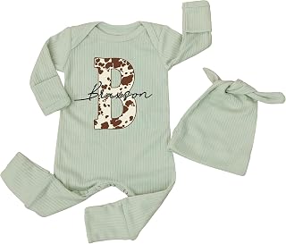 Custom Western Cow Print Baby Cowboys Clothes Newborn Personalized Coming Home Outfit Cowgirls Boys Girls Bodysuit