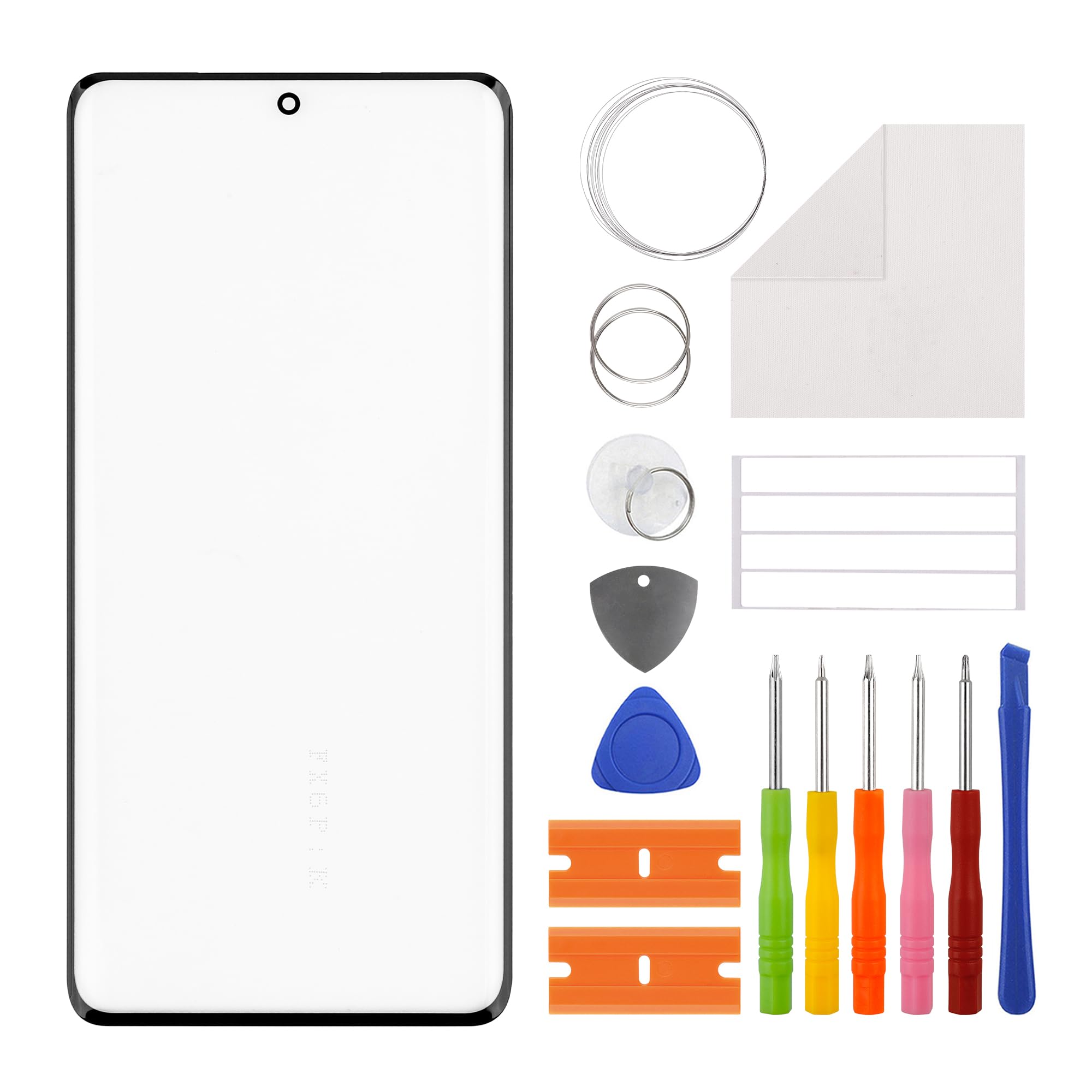 Vitre avant OnePlus 12 6.8 pouces avec colle OCA et kit outils de réparation Duotipa - 6