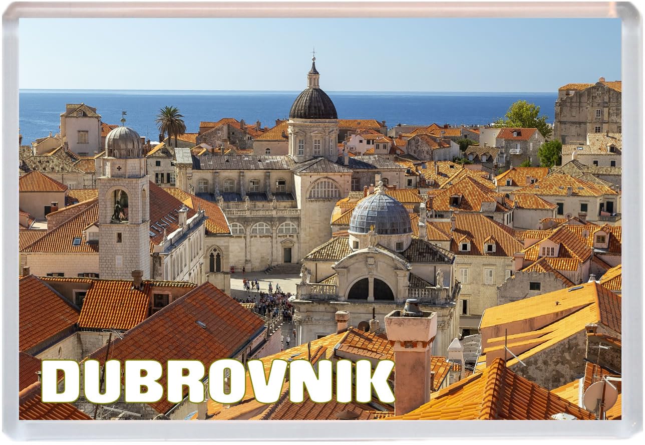 Baked Bean Store Multicolor Dubrovnik - Jumbo Fridge Magnet 96 X 67Mm Bbsfhm1594