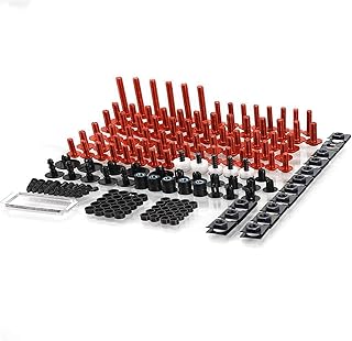Accesorios para el cuerpo Kit De Tornillos Tuercas Carenado Motocicleta Para YAMAHA FZR400 RR/RRSP FZR600 FZR750R FZR100 Para GENESIS DT230 Para LANZA Clips Sujeción Carrocería Tuercas De Tornillo(Ros