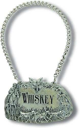 Miniatura 3 de Vagabond House Etiqueta de decantador de TEQUILA de peltre en relieve, etiqueta para botella de licor, detalle de calidad hecho a mano grabado