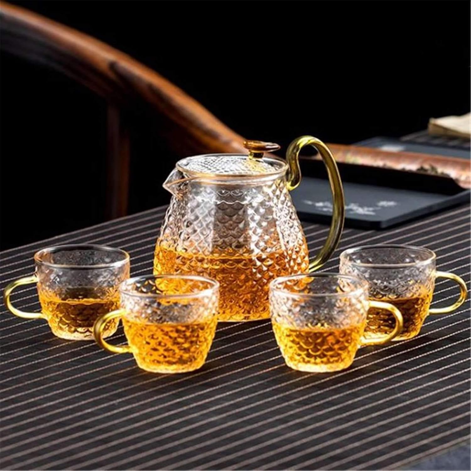 クライマックスセール再値下げ 茶器 セット ガラスポット ティーポット ティーカップ 耐熱透明0 【奇跡の再販！】