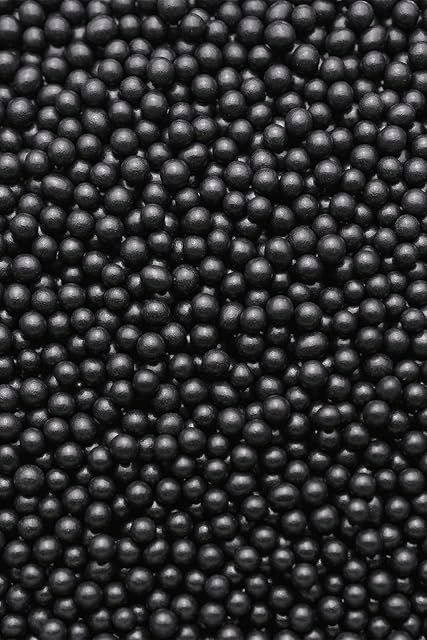 SPRINKLY - Polished Chocolate Balls (Small/6mm) - Black - 1kg