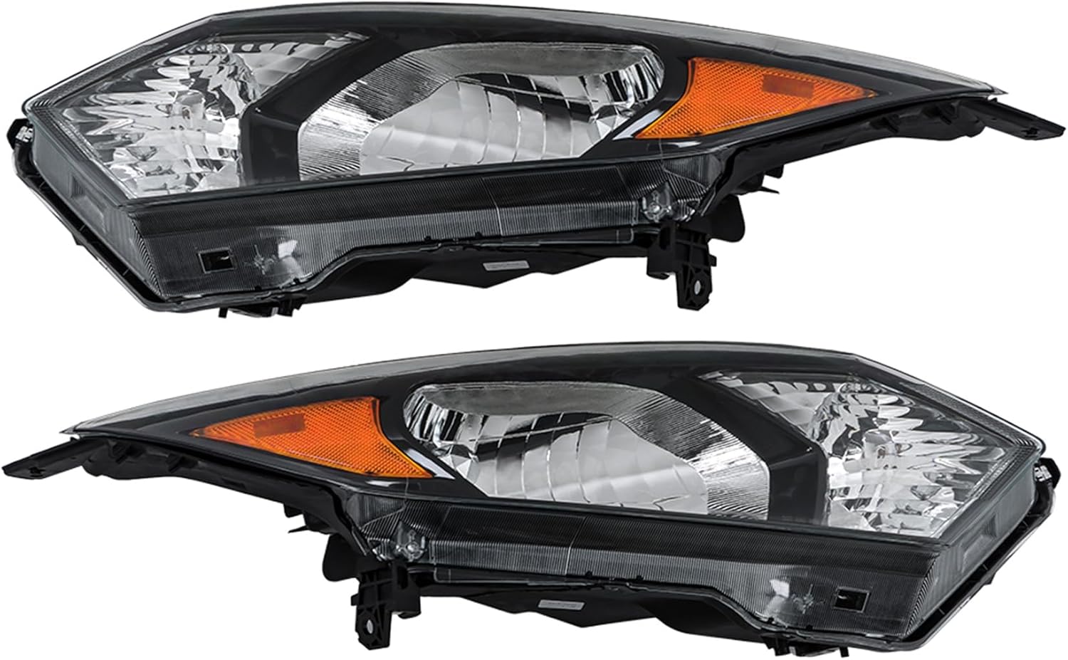 labwork headlight assembly replacement for honda hrv 2016-2018 left driver and right passenger side black housing halogen headlamps 33150t7sa01 33100t7sa01