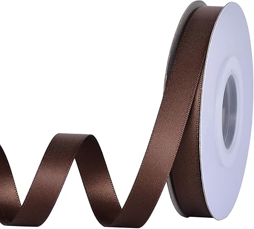 Miniatura 51 de YAMA Cinta de satén de doble cara, 7/8 pulgadas, 25 yardas para envolver regalos, color rosa