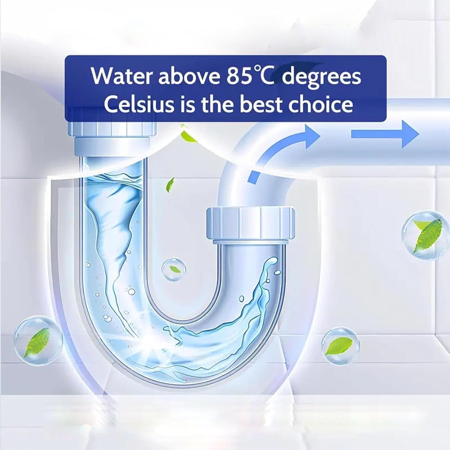 Pipeline Dredging Agent, Drain Clog Remover, Powerful Pipe Dredging Agent Powder, Sink and Drain Pipe Unclogging Agent For Kitchen Toilet (2) - Image 3