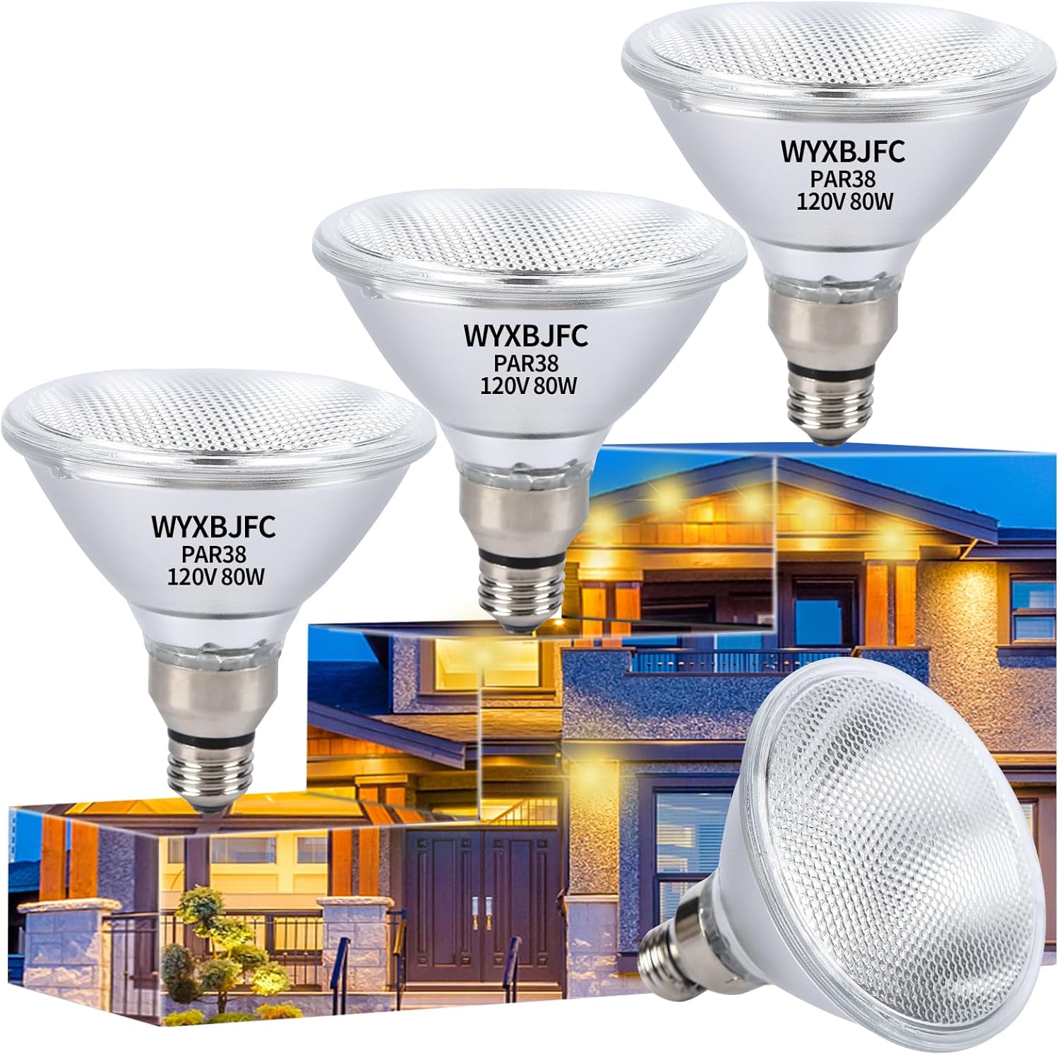 Par30 75W Halogen Light Bulbs - 6 Pack Short Neck Flood Light Bulbs, 3000K Warm White,Dimmable Halogen Bulbs with E26 Medium Base for Recessed Light Bulbs, Track Light