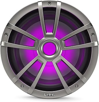 Infinity 1022MLT 10 Marine Subwoofer with RGB Lighting (Titanium)
