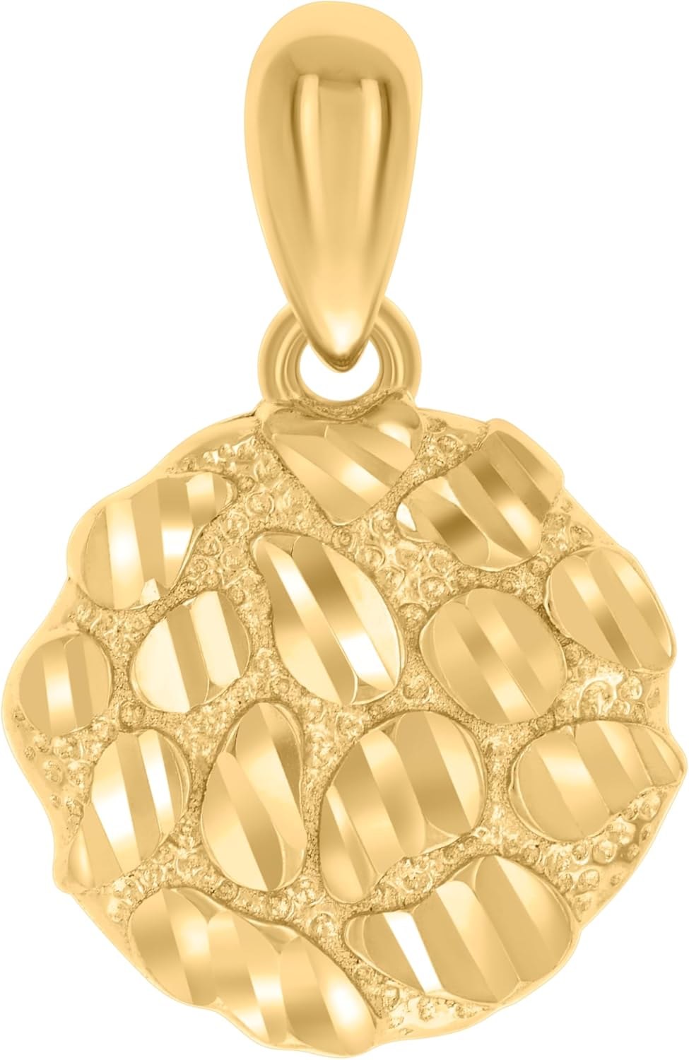 Jewels By Lux Sterling Silver Yellow-tone Womens Nugget Fashion Charm Pendant