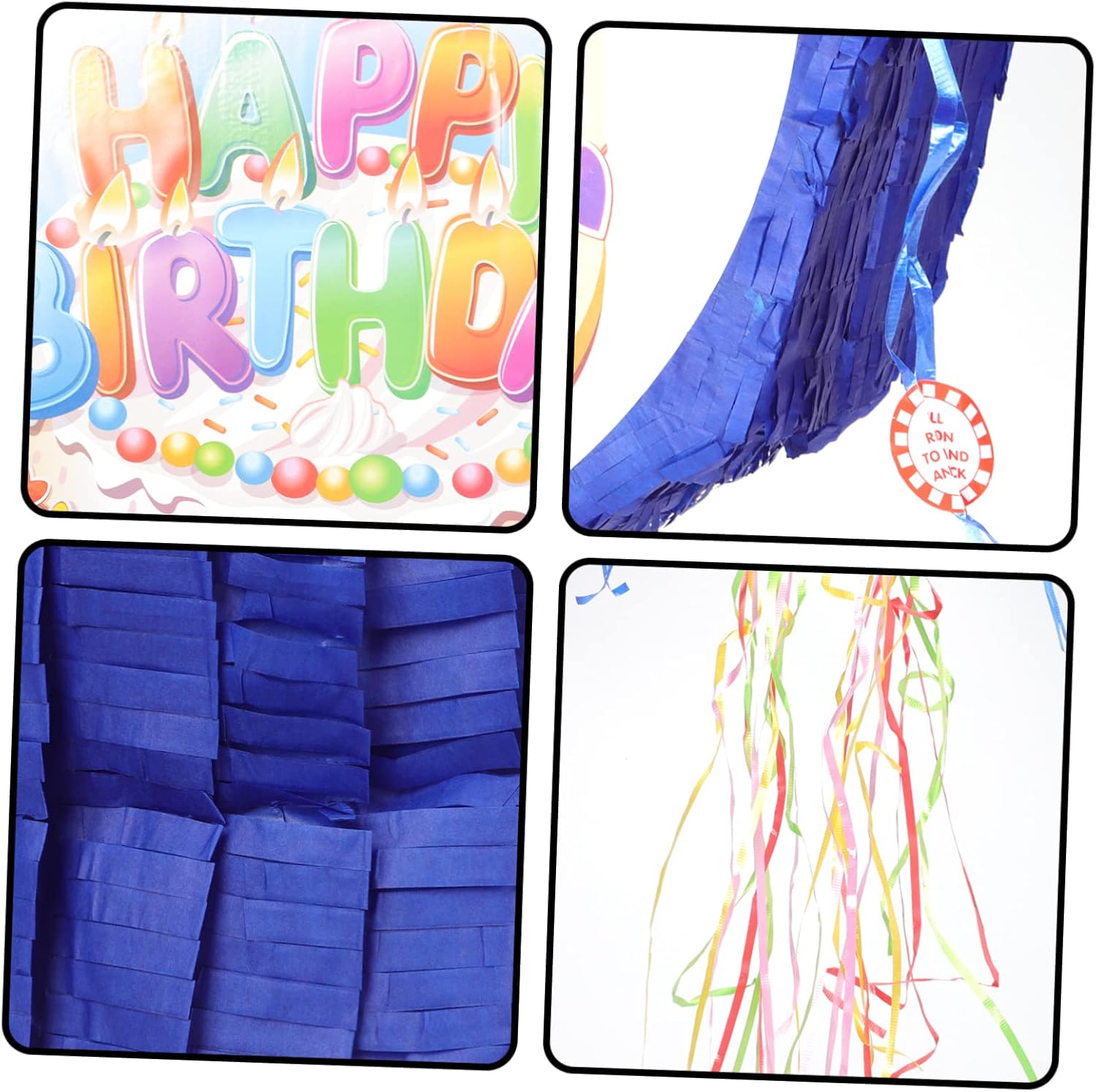 Birthday Cake Pull String Pinata Premium Party Game Decoration for Boy Girl Birthday Celebrations Safe for Joyful Atmosphere Fun Activities
