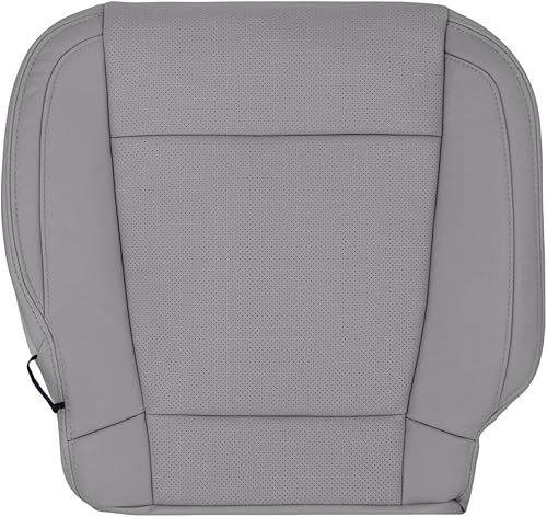 U.S.AutoSeatCover 2017 para Ford F150 Lariat pasajero lado inferior Perf cuero asiento cubierta gris