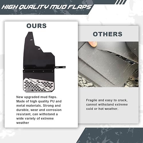 Miniatura 4 de Aletas de barro para Ford Bronco Splash Guards 2021 2022 2023 2024 24 puertas delanteras y traseras 4 piezas