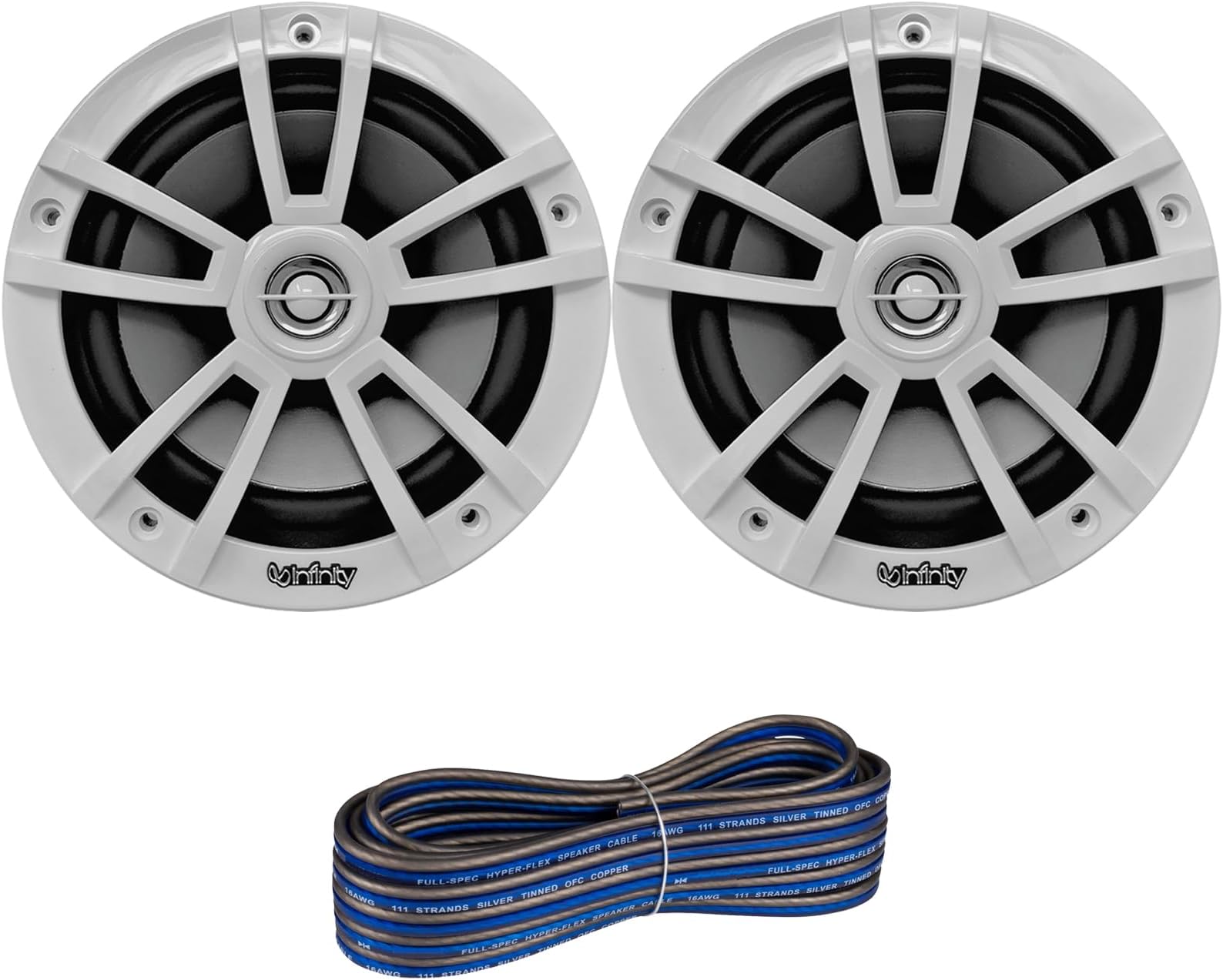 Kenwood KFC1653MRW 6.5" 2Way Marine Speakers Pair (Tan