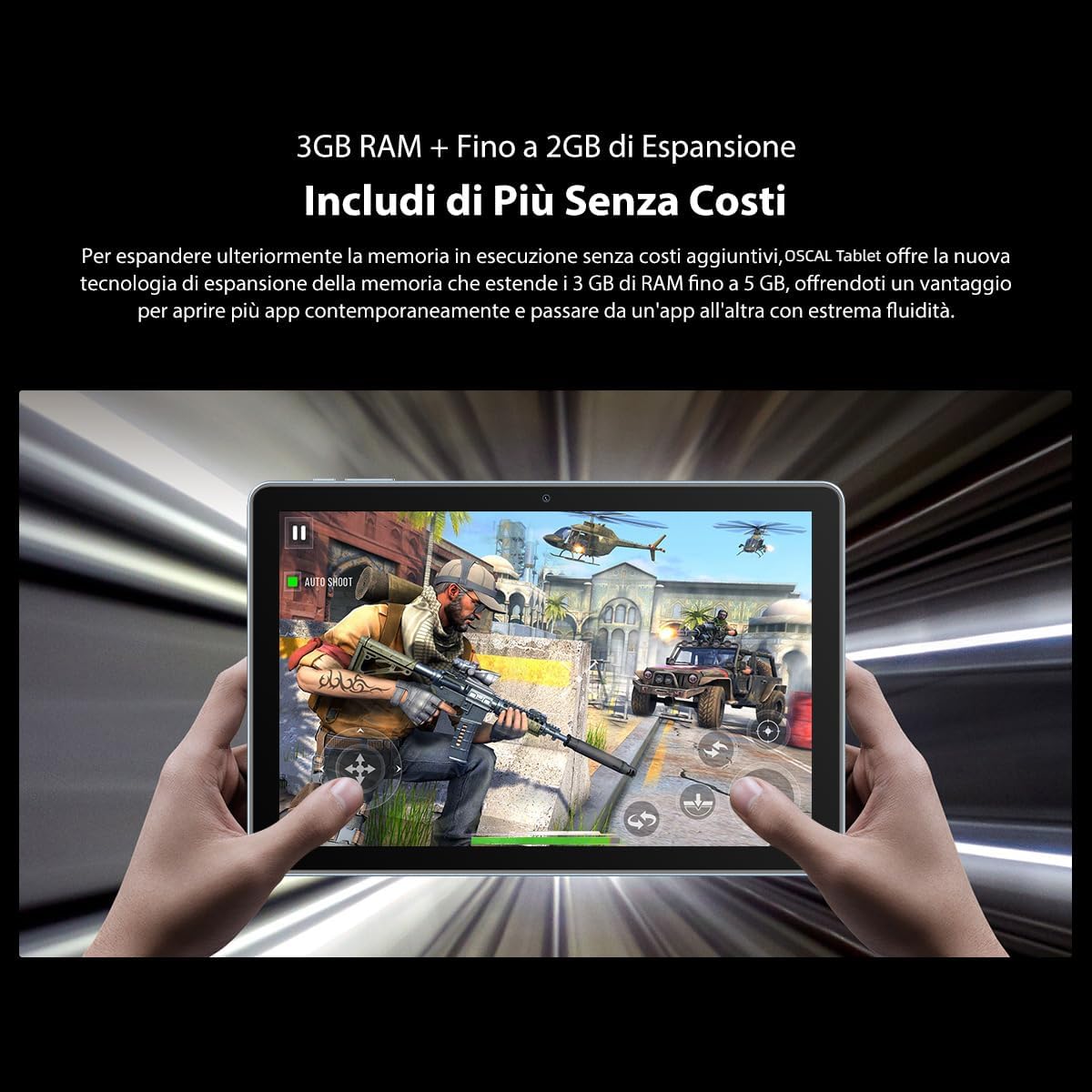 OSCAL Tablet 10 Pollici 5GB+64GB 1TB TF, Android Tablet in Offerta 2023, 6580mAh, HD+ IPS Display, Camera 5MP, Quad-Core Processor, 2.4G WiFi Tablet, Bluetooth 4.1, Google GMS Certified, OTG OSCAL Tablet 10 Pollici 5GB+64GB 1TB TF, Android Tablet in Offerta 2023, 6580mAh, HD+ IPS Display, Camera 5MP, Quad-Core Processor, 2.4G WiFi Tablet, Bluetooth 4.1, Google GMS Certified, OTG
