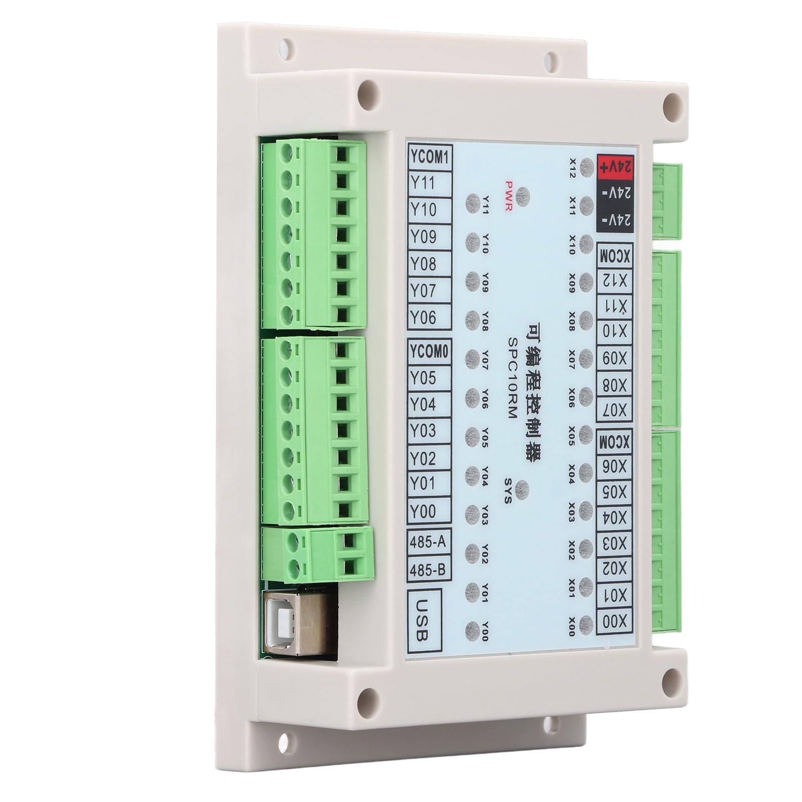 Tissting Contrôleur Logique Programmable SPC10RM 24V DC - Automate programmable 13 entrées 12 sorties pour automate industriel, relais temporisé, séquenceur, logique de commande