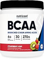 Vista 7 de Nutricost Polvo BCAA (Mango Naranja, 60 Porciones) - Relación Óptima 2:1:1, Sin Gluten, Sin OMG, Vegetariano
