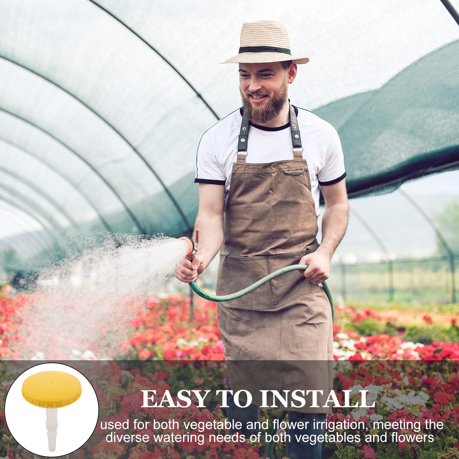 BESPORTBLE 4pezzi Ugello Per Tubo Flessibile Irrigatore Portatile Ugello Da Giardino Compatibile Per Irrigazione Agricola Per Irrigazione Da Giardino Design Robusto Per Uso Esterno